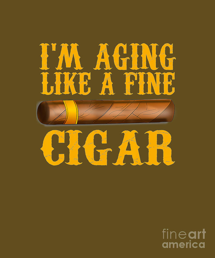 Im Aging Like A Fine Cigar Funny Fathers Day Dad Tapestry Textile By