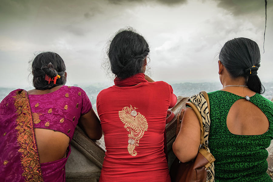 Indian Women Observing The City Photograph By Sergio Florez Alonso