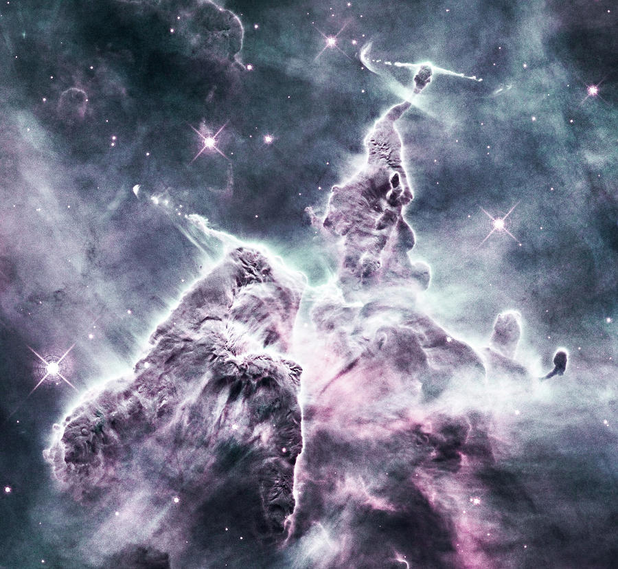 Infrared Mystic Mountain In The Carina Nebula Digital Art By Celestial