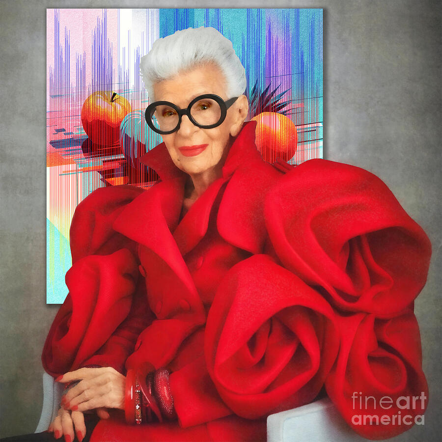 Iris Apfel Digital Art By Jerzy Czyz Pixels