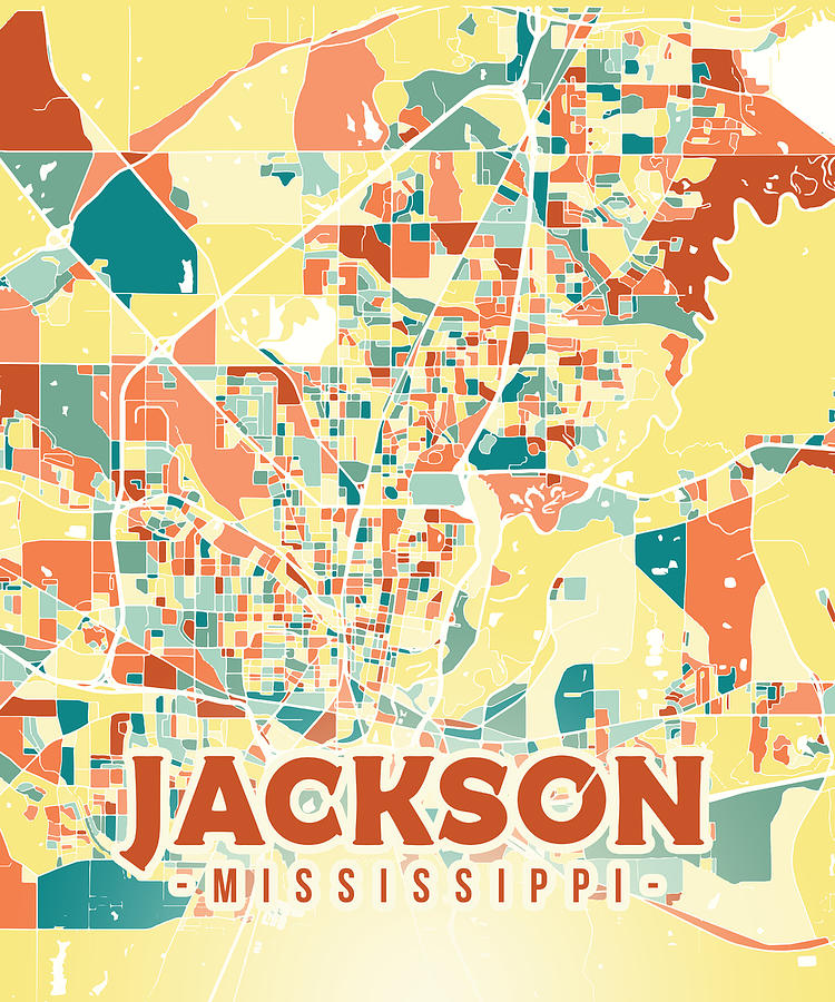 Jackson US Map Digital Art By Alexandru Chirila Fine Art America