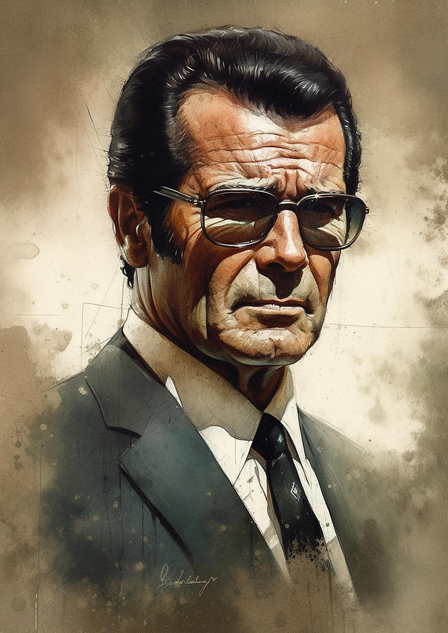 James Garner Digital Art By Thuy Dinh Thi Fine Art America