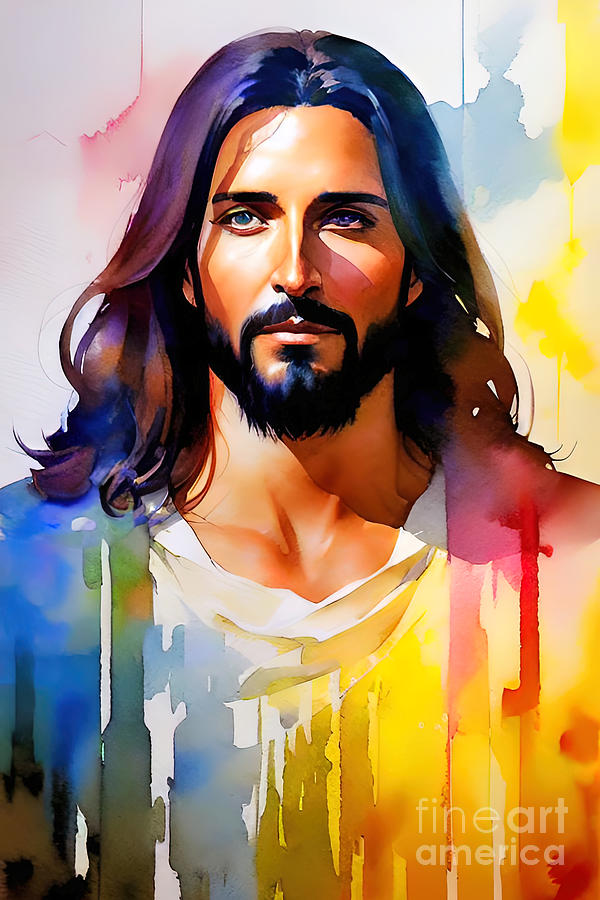 Jesus Christ In Colors Viii Painting By Munir Alawi Fine Art America