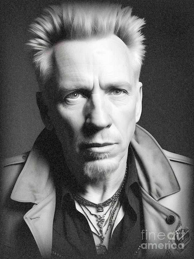 John Lydon Sex Pistols Digital Art By Sarah Kirk Fine Art America