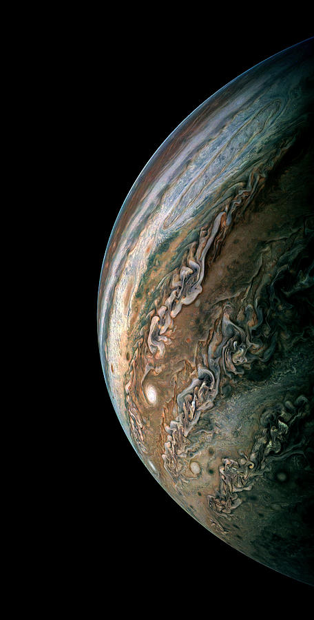 Jupiters Southern Hemisphere Was Captured By Nasas Juno Spacecraft As