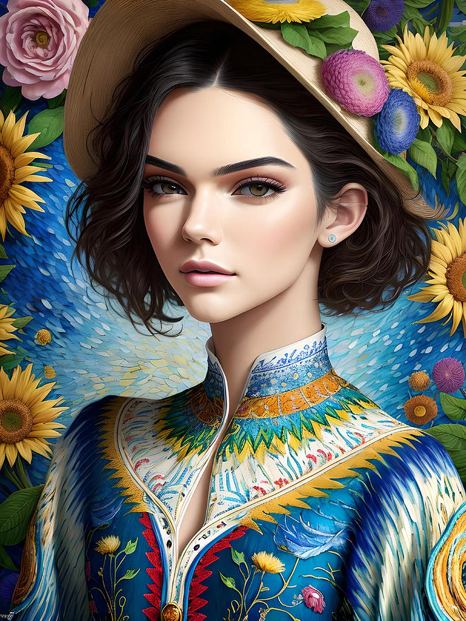 Kendall Jenner Digital Art By Bliss Of Art Fine Art America