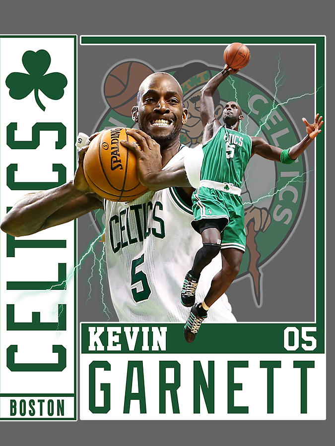 Kevin Garnett The Big Ticket Basketball Legend Signature Vintage Retro