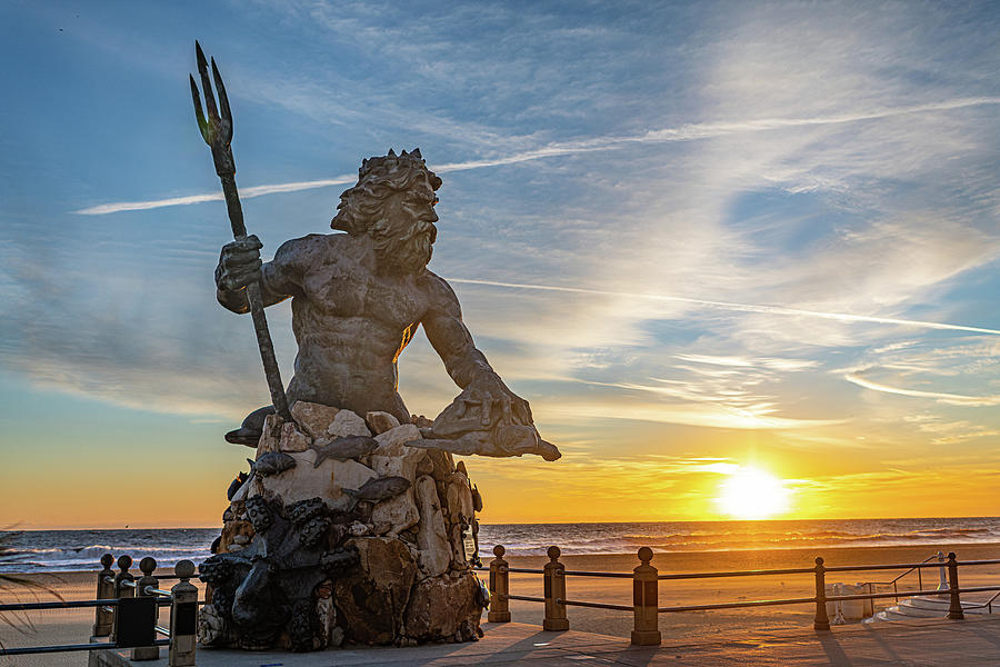 King Neptune And The Sunrise Photograph By Stewie Strout Pixels