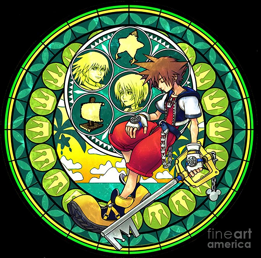 Kingdom Hearts Soras Hearts Painting By Jeremy Price Fine Art America