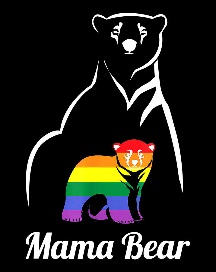 Lgbt Mama Bear Gay Pride Equal Rights Rainbow Png Digital Art By Minh