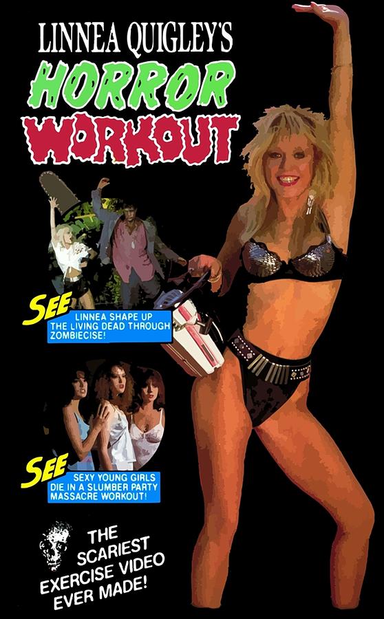 Linnea Quigley S Horror Workout Digital Art By Leonard Pabin Fine Art