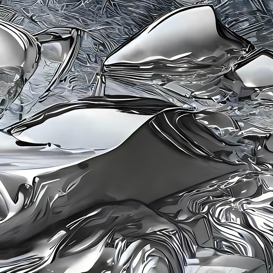 Liquid Metal Motorcycle Digital Art By Caleb Ongoro Fine Art America