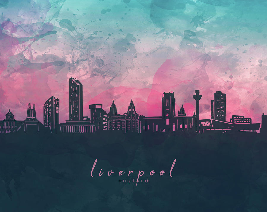 Liverpool Skyline Panorama Digital Art By Bekim M Pixels