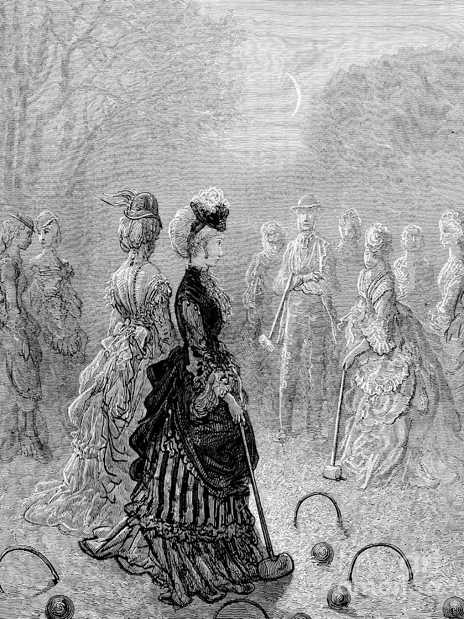 London At Play Croquet By Gustave Dore Drawing By Gustave Dore Pixels