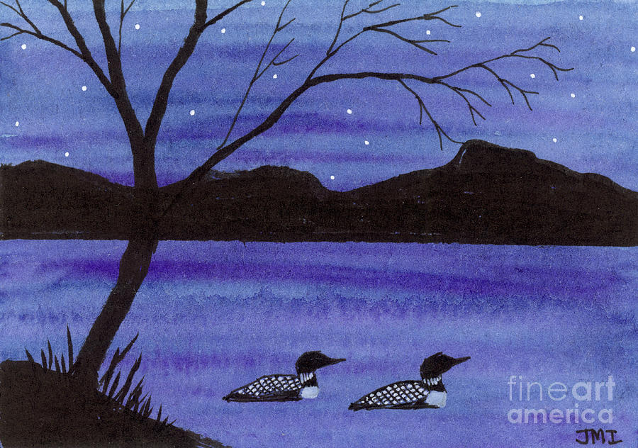 Loons Painting By Jackie Irwin Fine Art America