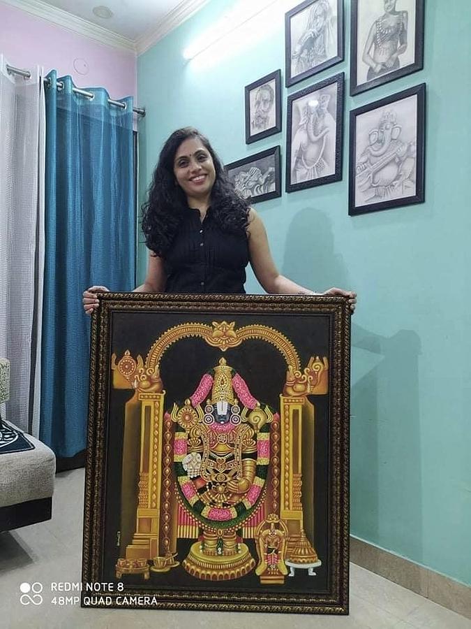 Lord Tirupati Balaji Painting By Bharati Iyer Pixels