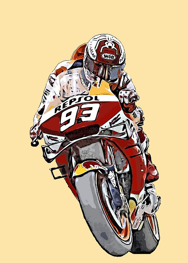 Marc Marquez Poster Asriyan Romeydi Tapestry Textile By Kimberly