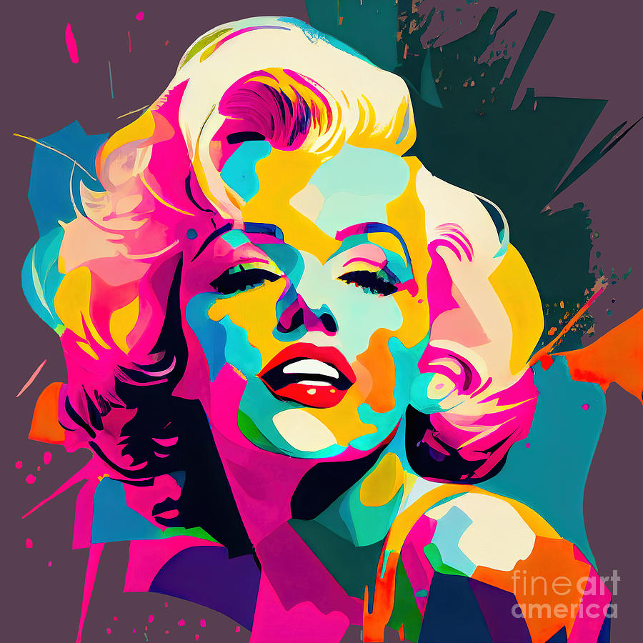 Marilyn Monroe Oil Painting Digital Art By Mark Ashkenazi Pixels