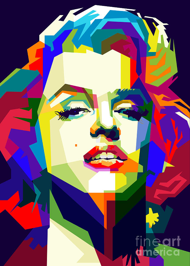 Marilyn Monroe Pop Art WPAP Digital Art By Fariza Abdurrazaq Fine Art