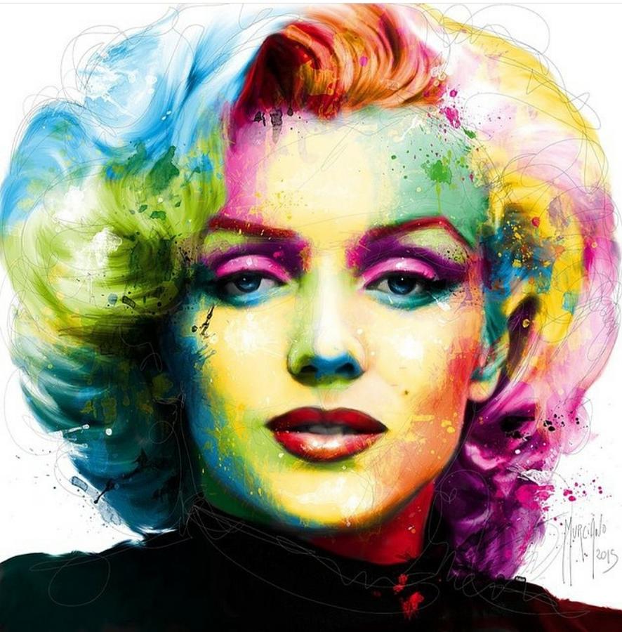 Разноцветный портрет Мэрилин Монро