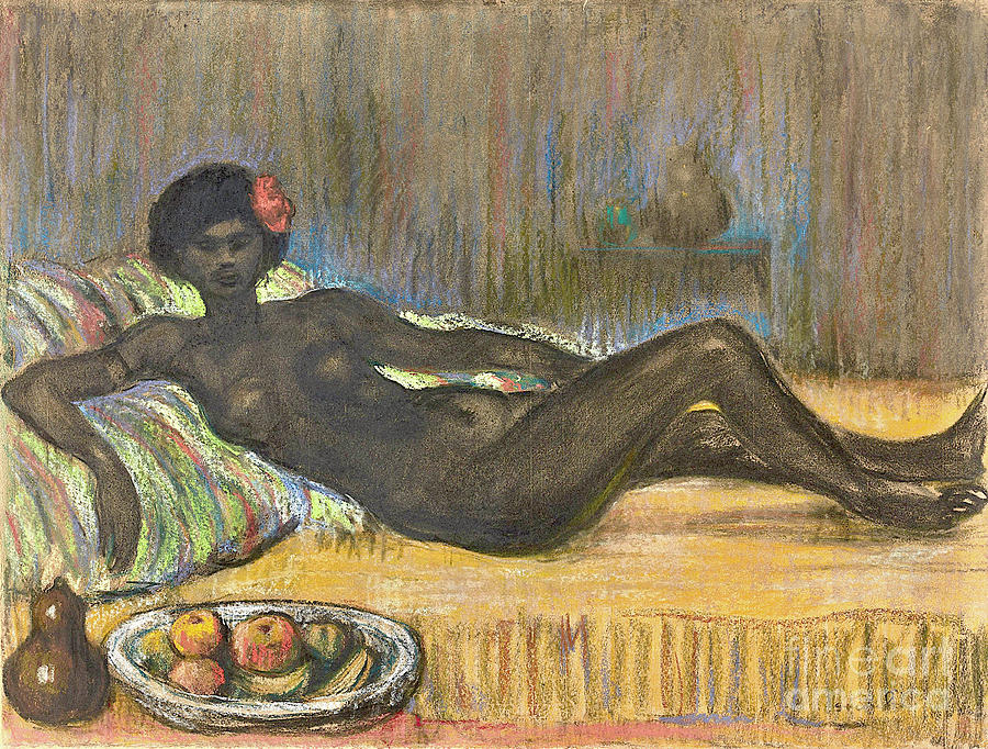 Masseida Lying Naked Painting By Theophile Alexandre Steinlen Fine