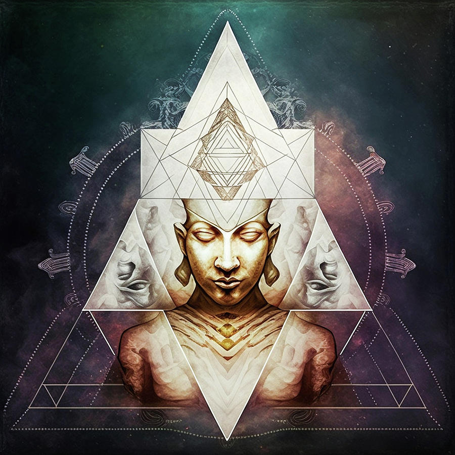 Meditation Triangle Digital Art By Billy Bateman Pixels