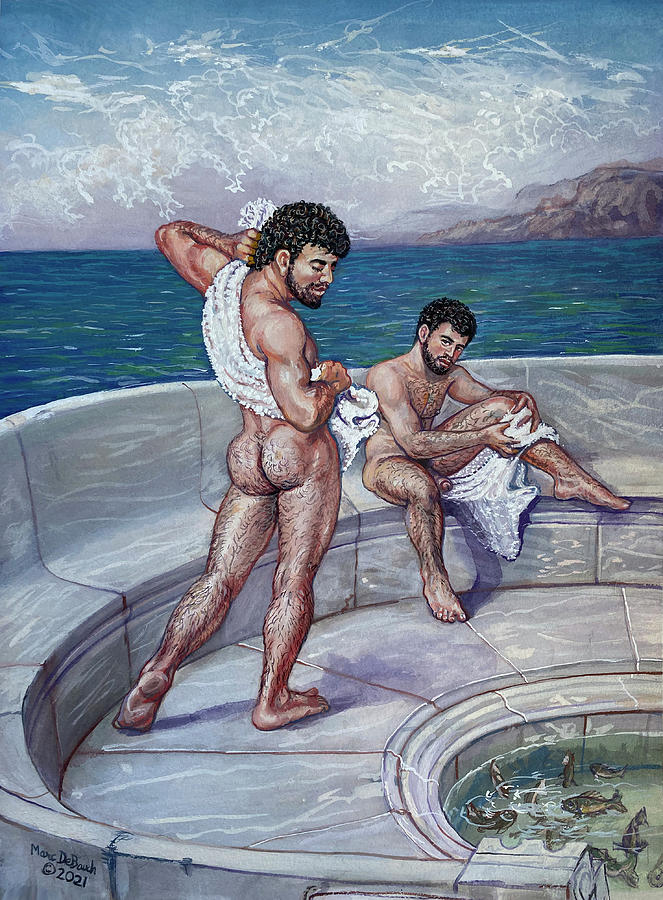 Mediterranean Men Painting By Marc Debauch Pixels