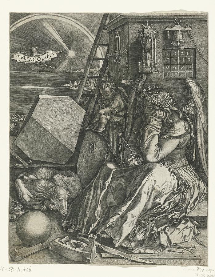 Melancholy Johannes Wierix After Albrecht Durer Painting By