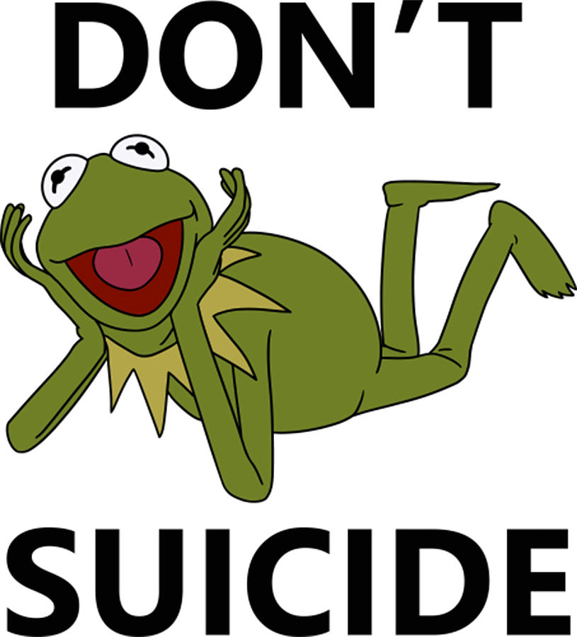 Meme Donx27t Kermit Suicide Poster Nature Painting By Philip Evie