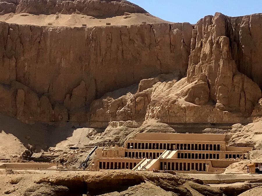 Mortuary Temple Of Hatshepsut Photograph By Vivid Orchid Designs Fine