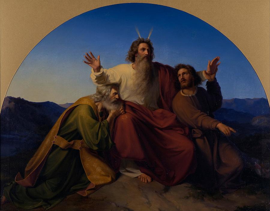 Moses Aaron And Hur Painting By AlexanderHeubel Pixels