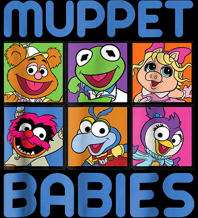 Muppet Babies Squares Poster Girl Nostalgia Painting By Hunt Logan