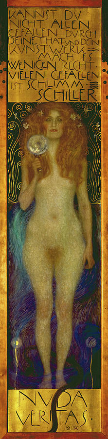 Naked Truth Nuda Veritas Date 1899 Painting By Gustav Klimt Fine