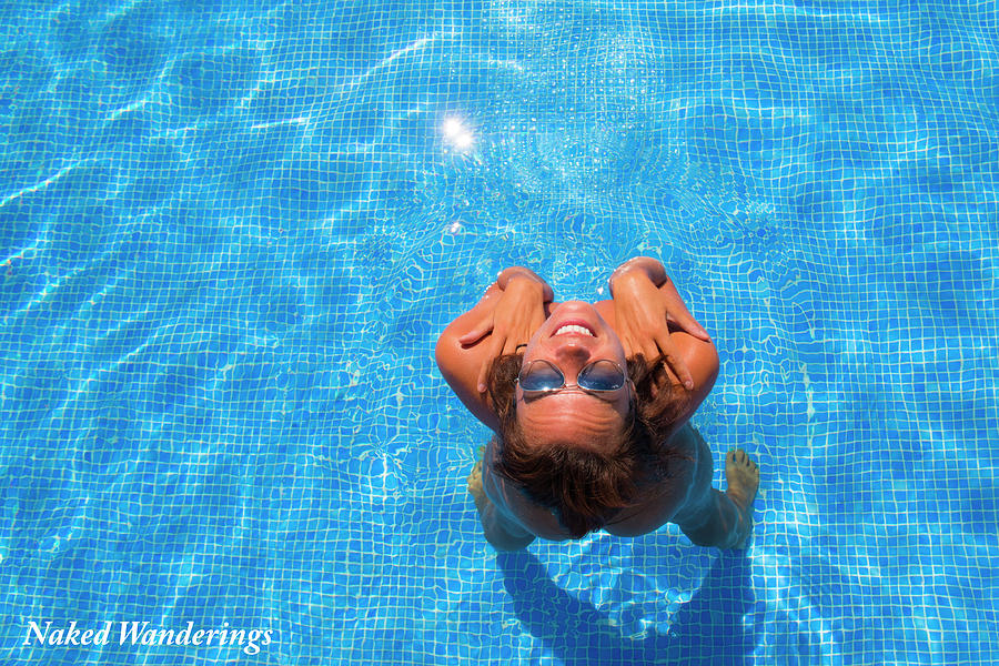 Naked Woman Looking Up In Swimming Pool Photograph By Nick And Lins