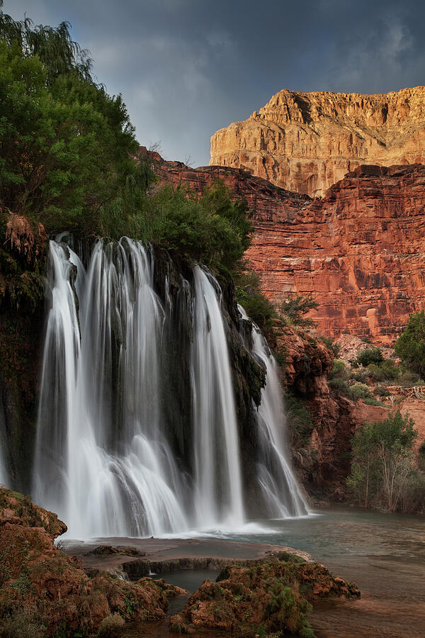 Navajo Falls On Havasu Creek In The Grand Canyon Photograph By Dave