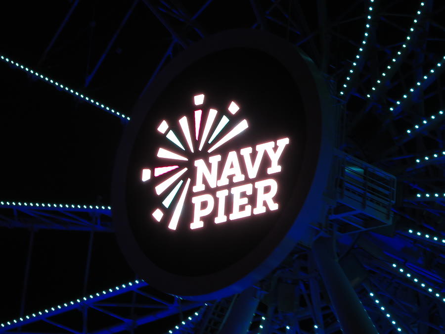 Navy Pier Ferris Wheel Photograph By Magnus Vescelus Fine Art America