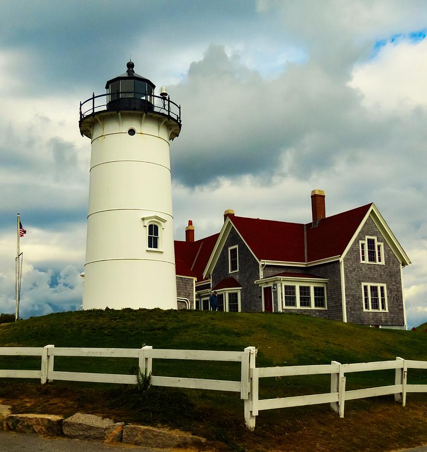 Nobska Point Lighthouse At Woods Hole Cape Cod Massachusetts Photograph