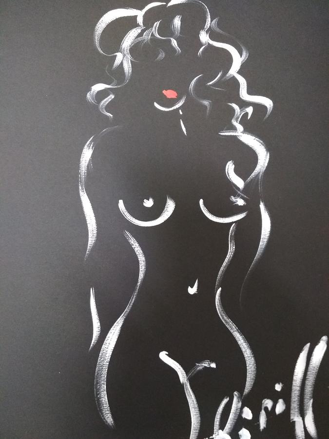 Nude Girl Drawing By Kirill Sukhanov Fine Art America