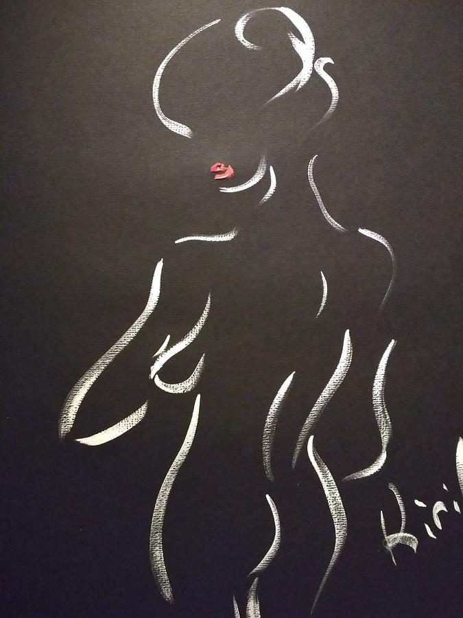 Nude Girl Drawing By Kirill Sukhanov Fine Art America