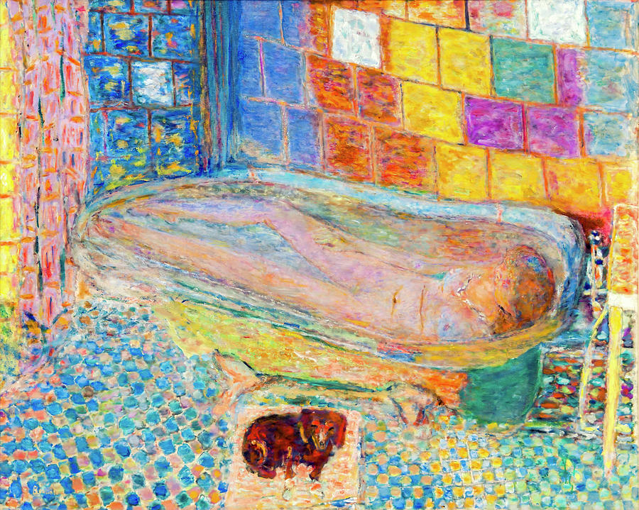 Nude In Bathtub By Pierre Bonnard Painting By Pierre Bonnard Pixels