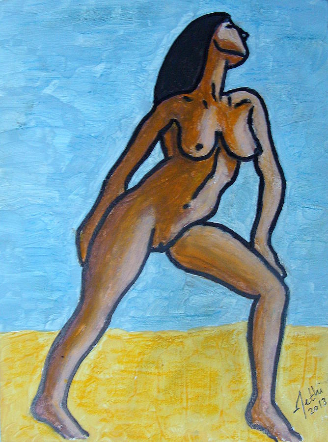 Nude Show Painting By Fethi Canbaz Fine Art America