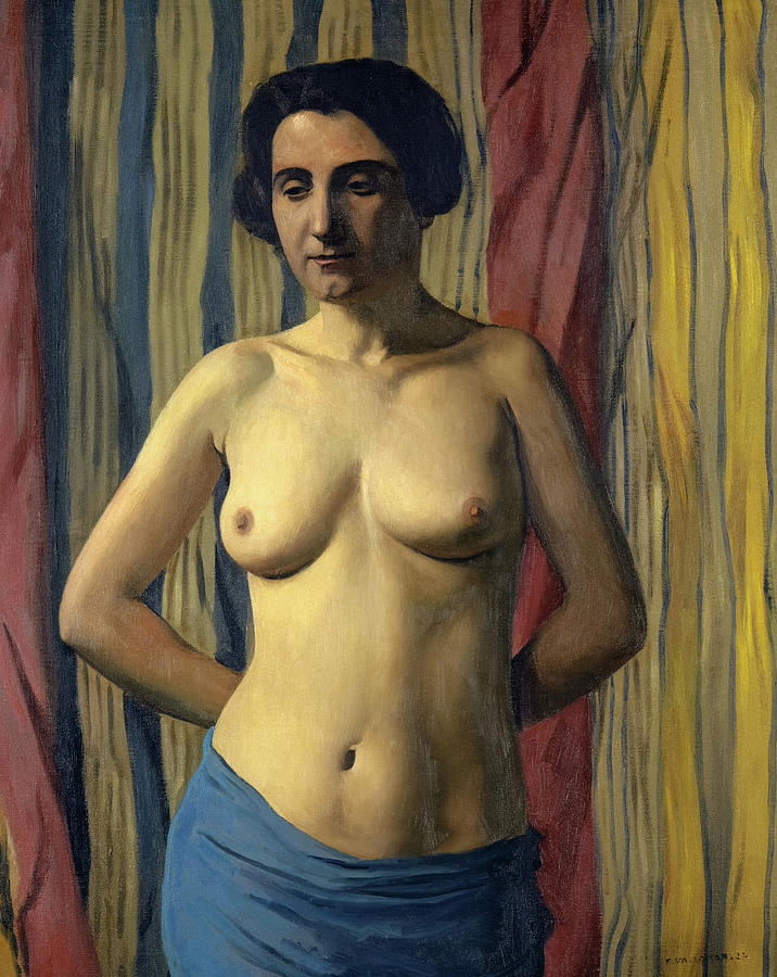 Nude With Blue Sash Painting By Felix Vallotton Fine Art America