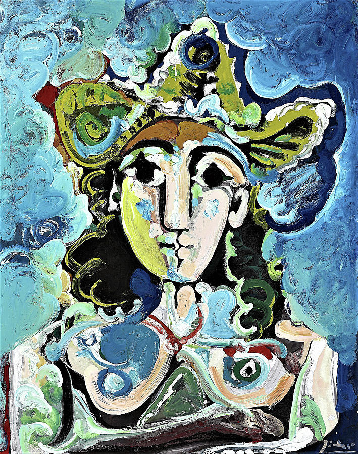 Nude With Hat Bust Digital Remastered Edition Painting By Pablo Picasso