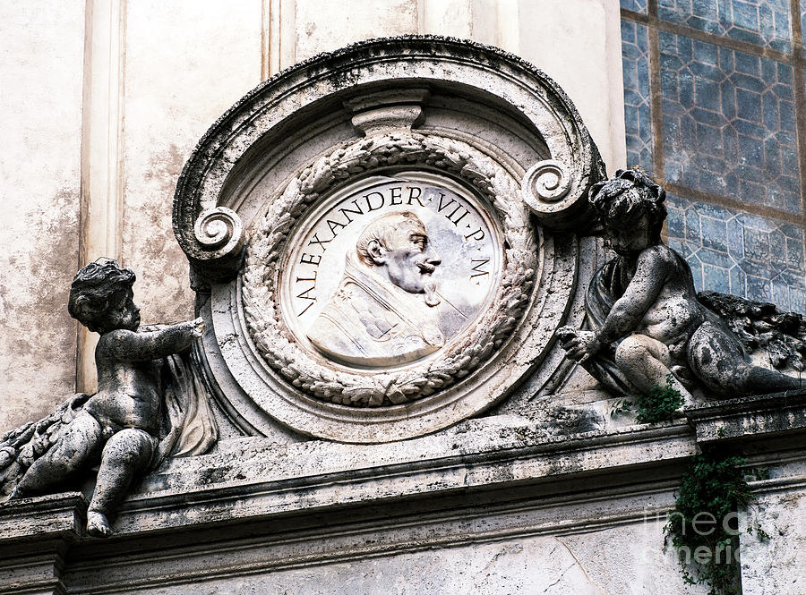 Pope Alexander VII Relief At The Santa Maria Della Pace In Rome