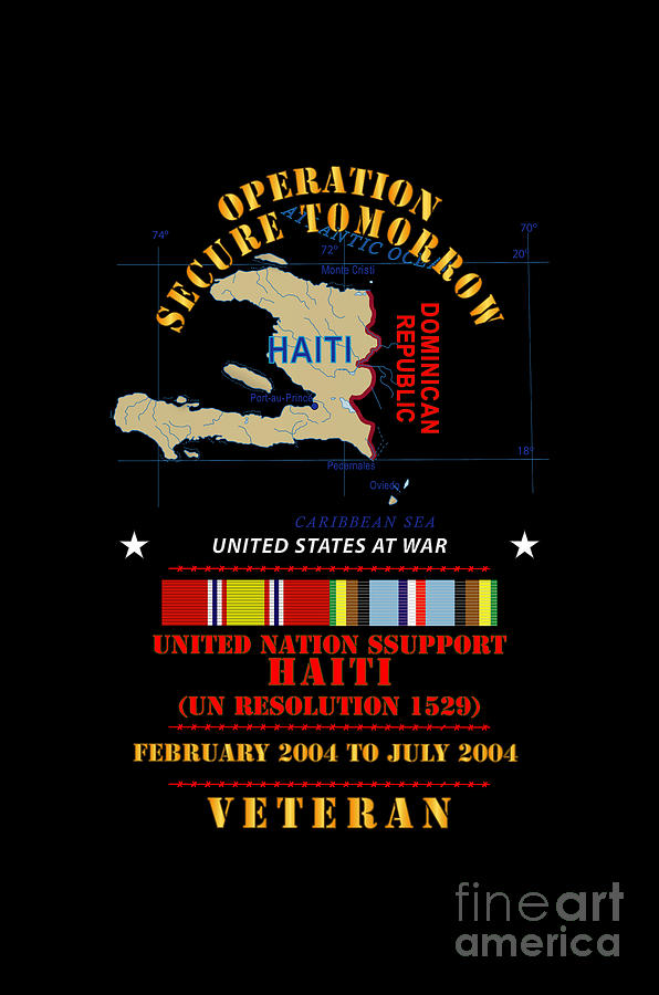 Operation Secure Tomorrow Haiti W Map W Afem X Digital Art