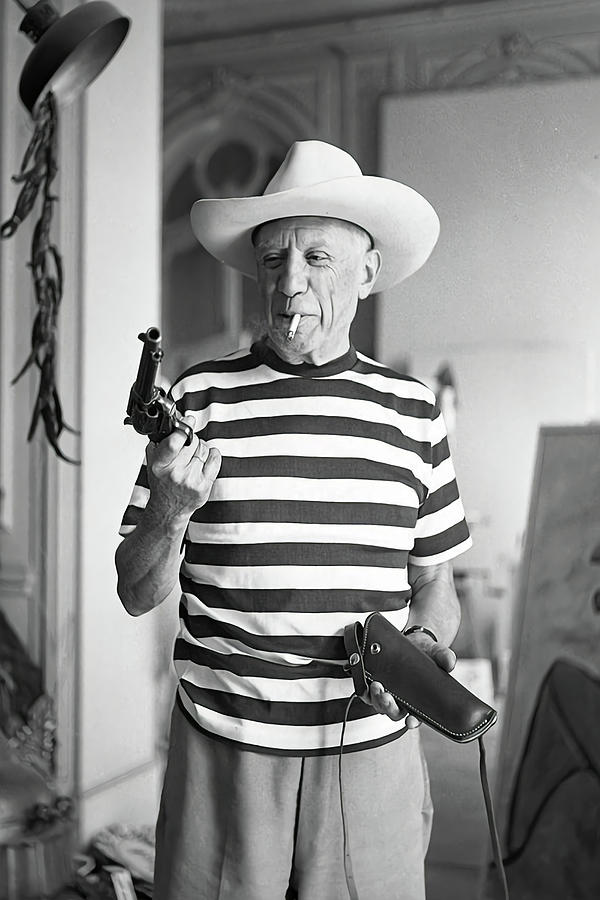 Pablo Picasso With A Gun Photograph By Pablo Picasso Pixels