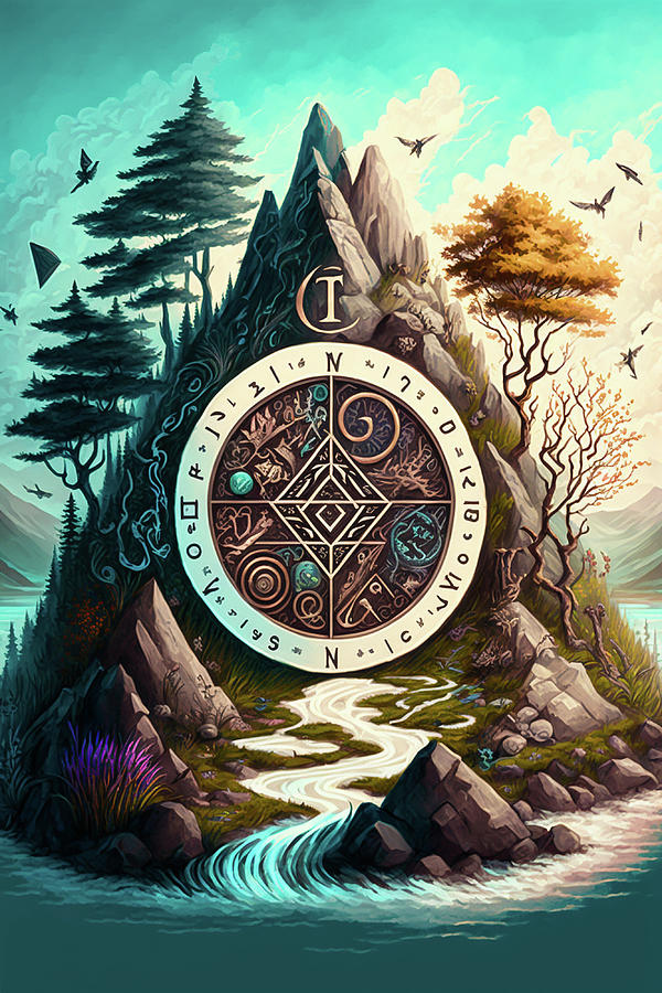 Painted Sigils Digital Art By Billy Bateman Pixels