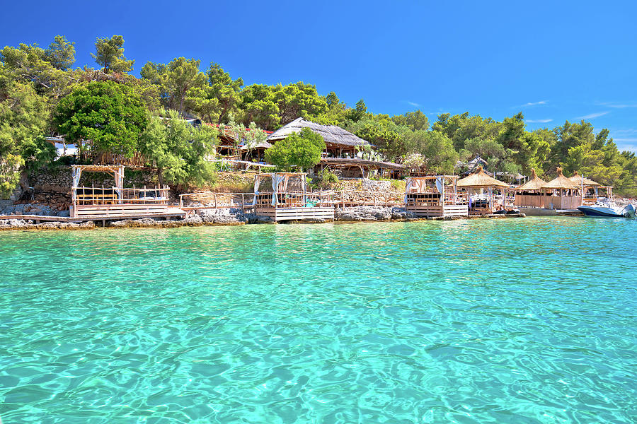 Palmizana Turquoise Beach And Bars By The Sea On Pakleni Otoci I