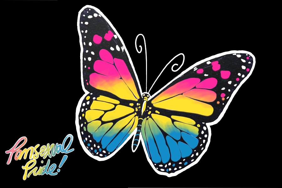 Pansexual Pride Butterfly Digital Art By Royal Benton Fine Art America