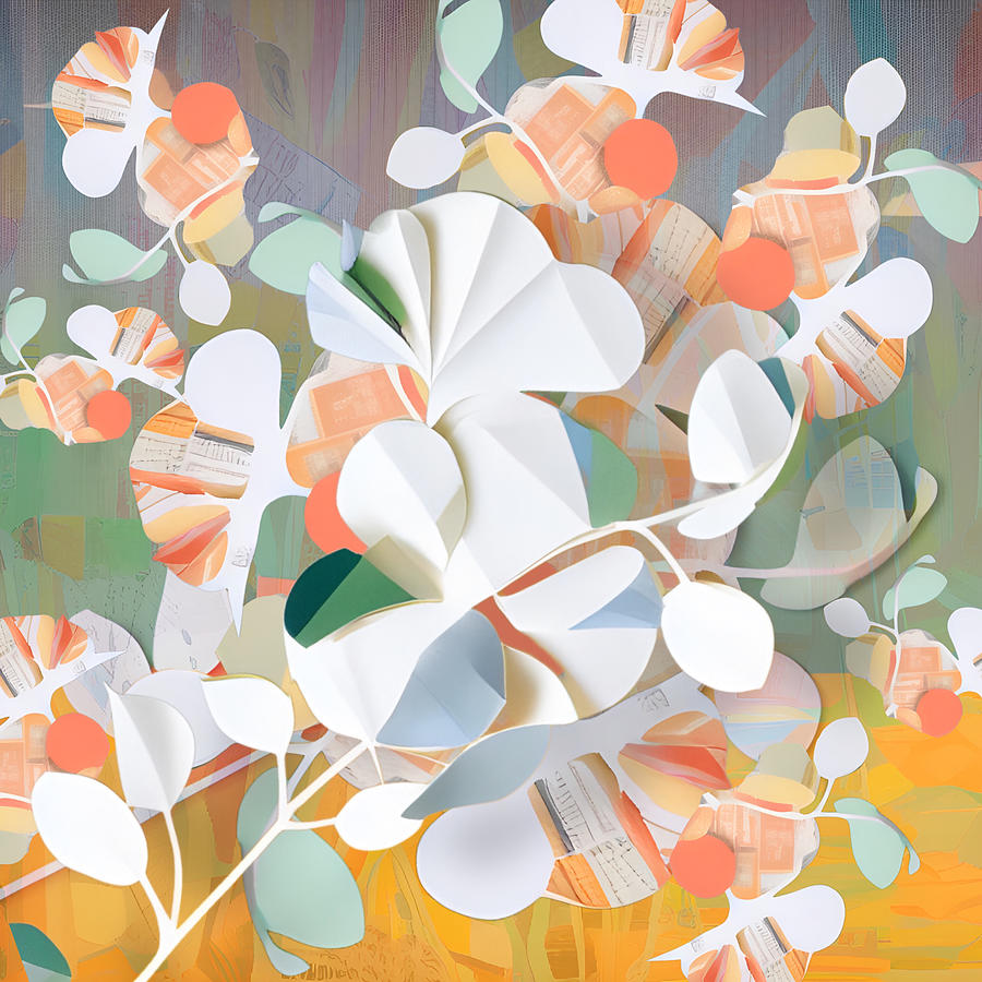 Pastel Floral Collage Digital Art By Dana Roper Fine Art America